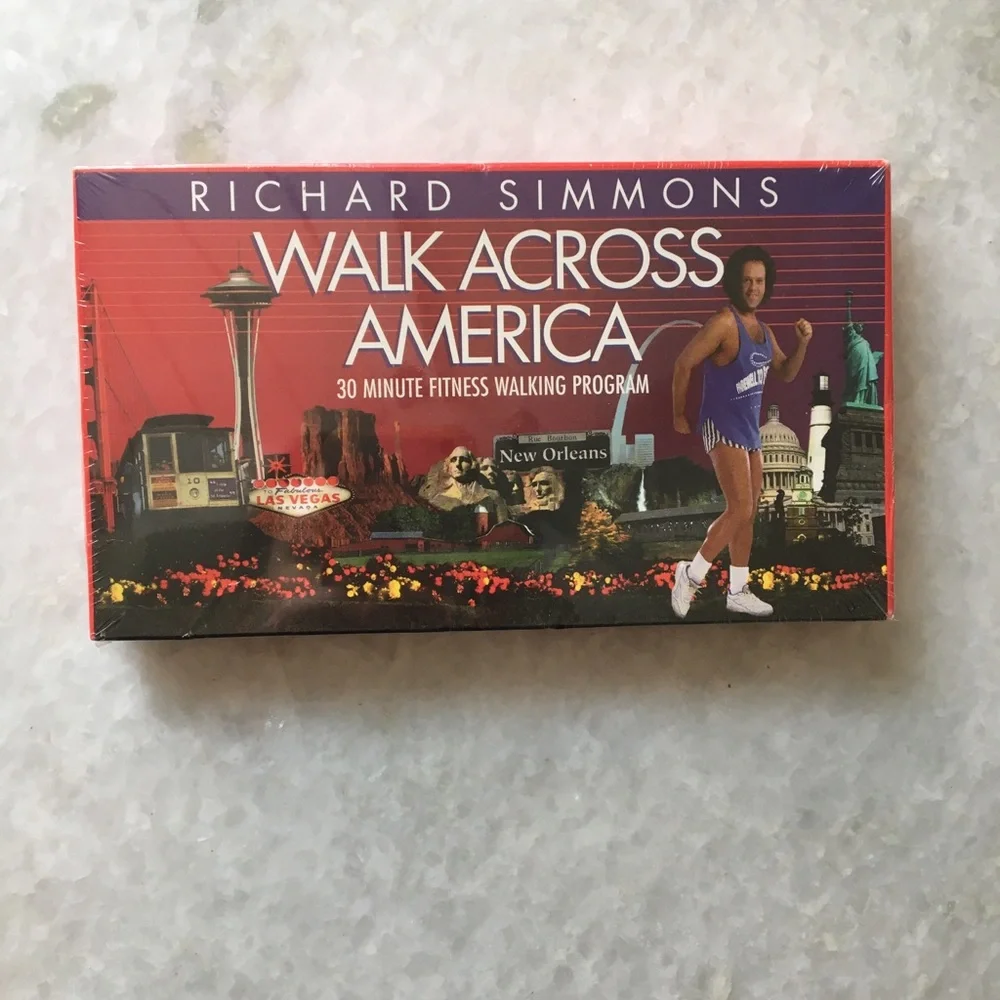 Richard Simmons Walk Across America Fitness Program cassette - Picture 1 of 16